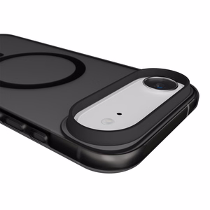 Puro Daylight ar MagSafe saderīgs silikona viedtālruņa apvalks iPhone 17 Air – caurspīdīgs melns