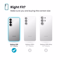 Speck Presidio2 Grip Magnet - Samsung Galaxy S26 MagSafe maciņš (Deep Sea/sudrabs Metallic/Spell zils)