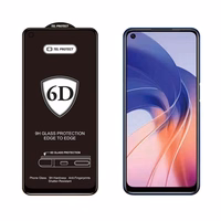 Tel Protect Full Glue 6D aizsargstikls REALME 11/12/13/OPPO A58 4G/XIAOMI REDMI NOTE 12 4G/5G/POCO X5 melns