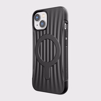 Raptic X-Doria Clutch viedtālruņa apvalks iPhone 14 ar Magnētisko melnu aizmugurējo pārklājumu