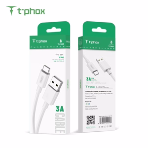 T-PHOX kabelis Exceed USB-C, balts, 1M