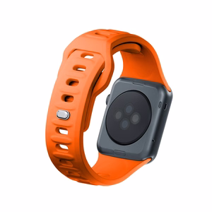 3mk silikona siksniņa Apple Watch, 38/40/41/42 mm, oranžs, mazais izmērs