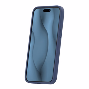 Silikona Thin Mag maciņš for iPhone 15 Pro 6,1" tumši zils