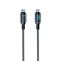 FORCELL F-ENERGY C277 kabelis Type C uz Type C QC4.0 PD 5A 100W Digitālais 1,2 m melns