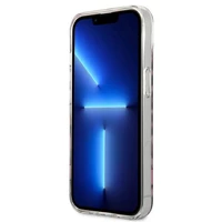 Guess GUHCP13SHSLEOP iPhone 13 mini 5.4" rozā cietais viedtālruņa apvalks Leopard