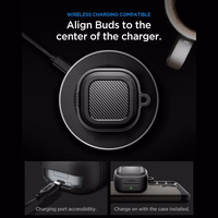 Spigen Rugged Armor maciņš Samsung Galaxy Buds 4 / 4 Pro - Matte melns