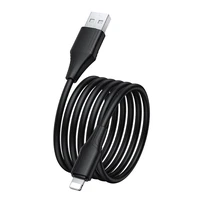Silikona kabelis USB-A uz Lightning HOCO 2,4A 1 m X124 melns