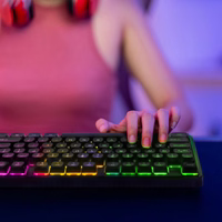 Wozinsky WKG-200 RGB membrānas spēļu tastatūra ar ritināšanas riteni - melna