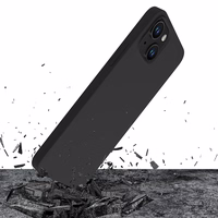 iPhone 14 viedtālruņa apvalks no 3mk Silicone Case sērijas - melns