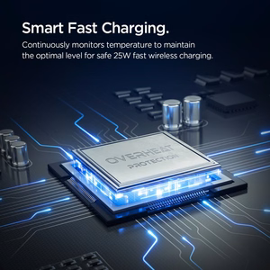 Spigen Essential EV25MFAQ Magnetic MagSafe auto gaisa atveru turetajs - Melns