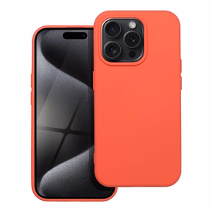 Silikona viedtālruņa apvalks IPHONE 15 Pro - persikains