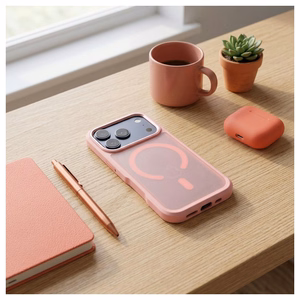 Aizsargvāciņš ierīcei iPhone 18 Pro / 17 Pro: Forcell F-Protect Smoke Hybrid Premium, saderīgs ar MagSafe, krāsa – rozā