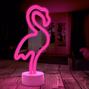 Neon LED on statīvs FLAMINGO rozā USB-C FSC-11 Forever Light