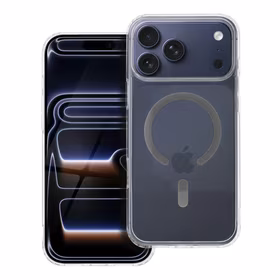 Drop Glue Krāsains Gredzens Magnētiskais Viedtālruņa apvalks saderīgs ar MagSafe IPHONE 17 Pro Max pelēka