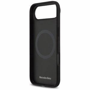Mercedes Ādas Vintage Logo Magnētiskais Viedtālruņa apvalks iPhone Air - Melns