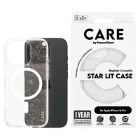 CARE by PanzerGlass Flagship Star Lit viedtālruņa apvalks iPhone 16 Pro 6.3" balts Magnētiskais 1342