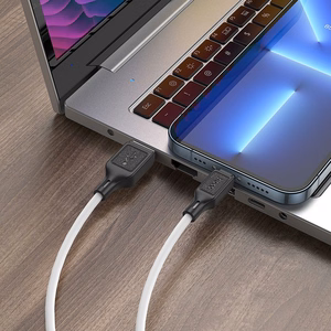Kabelis USB-A uz Lightning Hoco 2,4A 1 m X90 balts