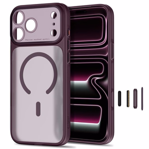 Tech-Protect MagPrime MagSafe CC maciņš, paredzēts iPhone 18 Pro Max / 17 Pro Max, bordo