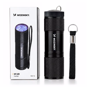 Wozinsky WLD-9L IP65 UV Flashlight for Trace Detection - Black
