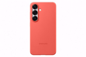 Samsung Silicone Case vāciņš Samsung Galaxy S25 telefonam, sarkans