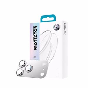 Benks rūdītais stikls Glass Warrior metāla integrēts lēcas aizsargs (C069) Iphone 17 Pro (3 lēcas) balta