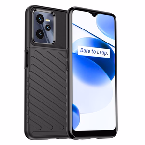 Thunder Case чехол для Realme C35 силиконовый бронированный чехол чёрный
