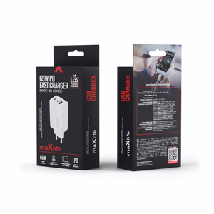 Maxlife MXTC-08-65ACC PD QC lādētājs 2x USB-C 1x USB 65W balts