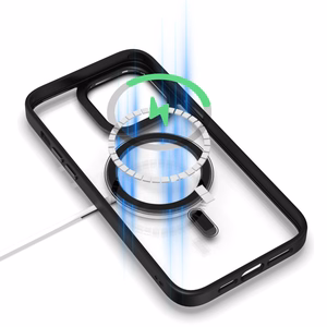 Tel Protect magnētiskais caurspīdīgais viedtālruņa apvalks Iphone 13 Pro Max titāna