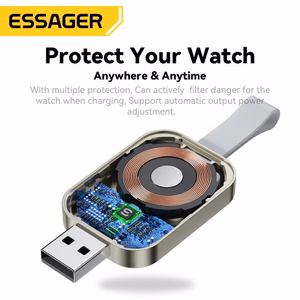 Bezvadu lādētājs Essager Bay Portable C balts (Apple Watch)
