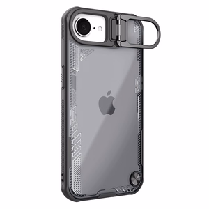 Nillkin Iceblade Viedtālruņa apvalks ar statīvu paredzēts iPhone 16e - melns
