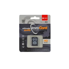 Imro atmiņas karte 8GB microSDHC cl. 10 + adapteris