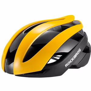 Rockbros 10110004006 velosipēda ķivere, izmērs M - dzeltena un melna