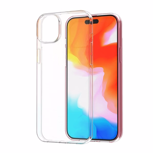 iPhone 15 Plus apvalks no Ultra Clear sērijas caurspīdīgā krāsā