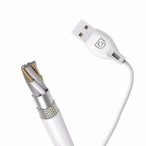 Dudao kabelis USB / Lightning kabelis 2.4A 1m balts (L4L 1m balts)