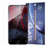 Rūdīts stikls 9H aizsargstikls Nokia 6.1 Plus / Nokia X6 2018 (iepakojums – aploksne)