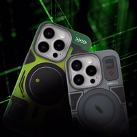 Viedtālruņa apvalks FORCELL F-PROTECT ar dubultu slāņu 4D tehnoloģiju, militārais kritiena tests, saderīgs ar MagSafe, SAMSUNG S25 ULTRA, cyber zaļš