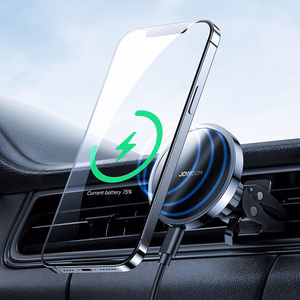 Joyroom Car Magnetic Holder Qi Wireless Inductive Charger 15W (MagSafe Compatible for iPhone) Black (JR-ZS240)