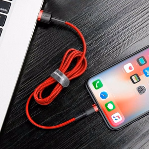 USB kabelis Baseus Cafule sarkans Lightning 50cm