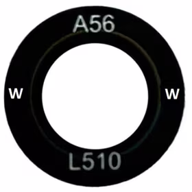 Samsung A566 A56 5G lens priekš camera Melns (lens Wide) 1pcs (service pack)