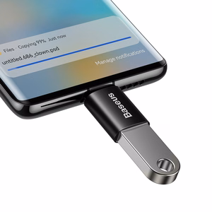 Baseus adapteris Ingenuity USB-C uz USB-A 3.1 melns OTG