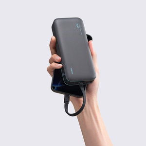 Cuktech LPB200N 40W 20000mAh Powerbank ar integrētu kabeli - pelēks