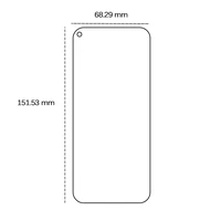 Rūdīts stikls 2,5D Huawei P40 Lite E / P40 Lite / Y7p / Honor 9C / Samsung Galaxy A51 / A51 5G