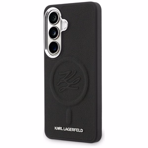 Karl Lagerfeld maciņš Embossed Ring Initials MagSafe Samsung Galaxy S26 melns