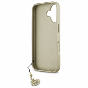 Guess 4G Charms Kolekcijas viedtālruņa apvalks iPhone 16 - melns