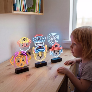 Неоновый LED-светильник на подставке Paw Patrol - Logo OW-120146
