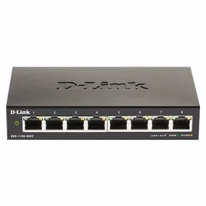 D-Link DGS-1100-08V2 – 8 portu Gigabit viedi pārvaldāms galda tīkla komutators