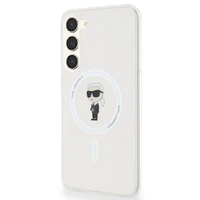 Karl Lagerfeld IML Ikonik magnētiskais viedtālruņa apvalks Samsung Galaxy S23+ - caurspīdīgs