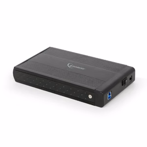 Gembird EE3-U3S-3 storage drive enclosure HDD enclosure Black 3.5"
