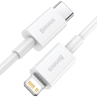 Baseus kabelis Superior PD USB-C - Lightning 1,0 m balts 20W