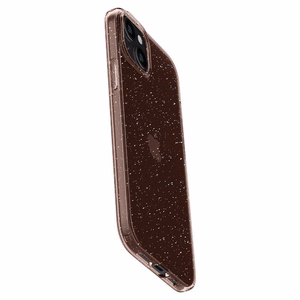 Spigen Liquid Crystal Glitter viedtālruņa apvalks iPhone 15 Plus - rozā/caurspīdīgs